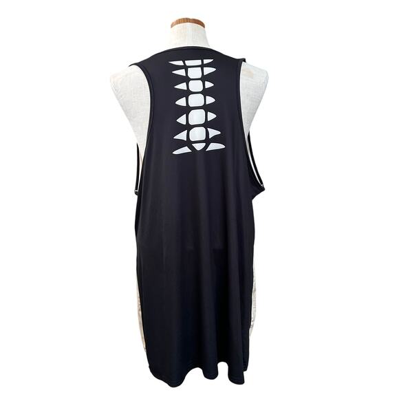 Halloween Day of Dead Sugar Skull Tank Top 5XL Plus Goth Cutout Back Graphic - Picture 7 of 10